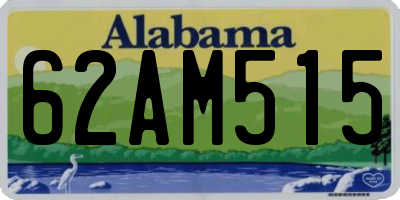 AL license plate 62AM515