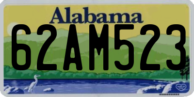 AL license plate 62AM523