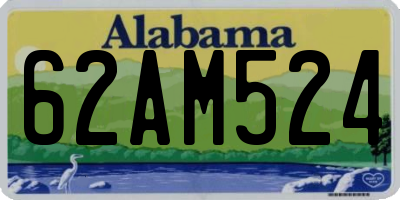 AL license plate 62AM524