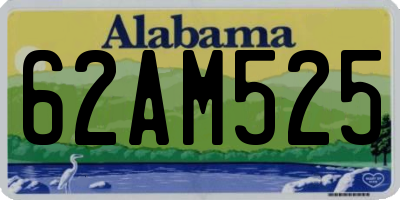 AL license plate 62AM525