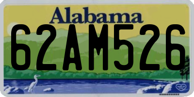 AL license plate 62AM526