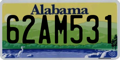 AL license plate 62AM531