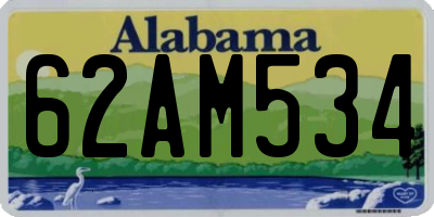 AL license plate 62AM534