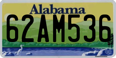 AL license plate 62AM536