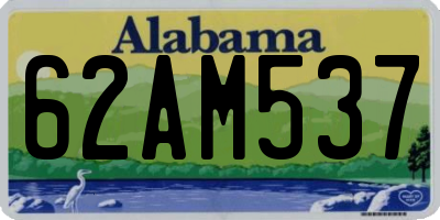 AL license plate 62AM537