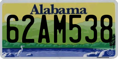 AL license plate 62AM538