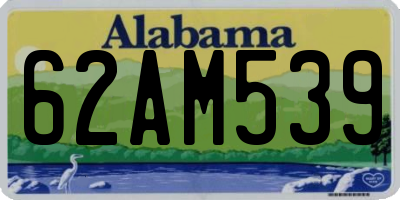 AL license plate 62AM539