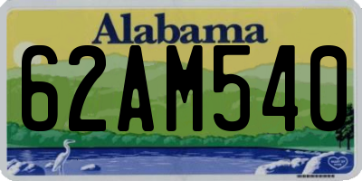 AL license plate 62AM540