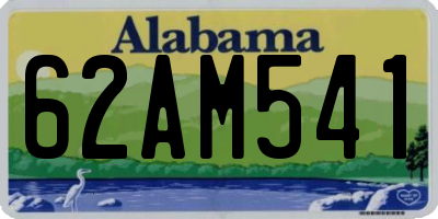 AL license plate 62AM541