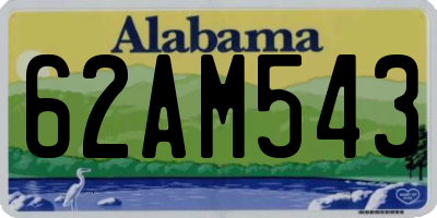 AL license plate 62AM543