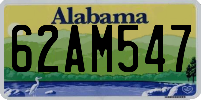 AL license plate 62AM547