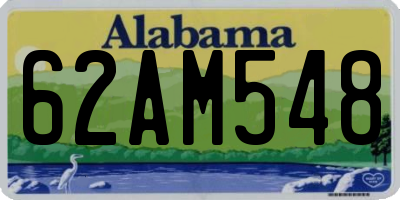 AL license plate 62AM548