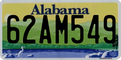 AL license plate 62AM549
