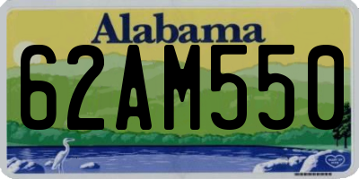 AL license plate 62AM550