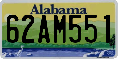 AL license plate 62AM551