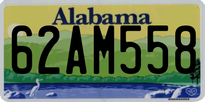 AL license plate 62AM558