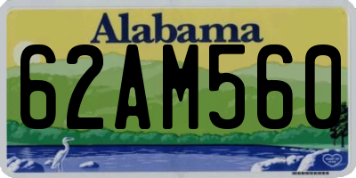 AL license plate 62AM560