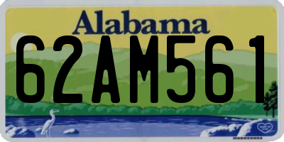 AL license plate 62AM561