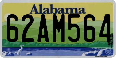 AL license plate 62AM564