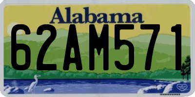AL license plate 62AM571