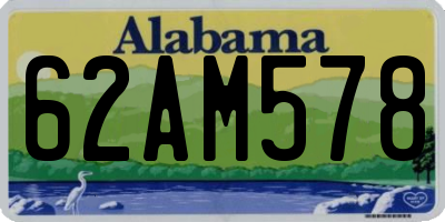 AL license plate 62AM578