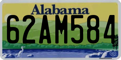 AL license plate 62AM584