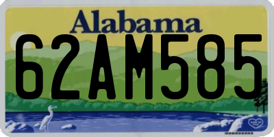 AL license plate 62AM585