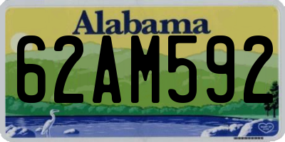 AL license plate 62AM592
