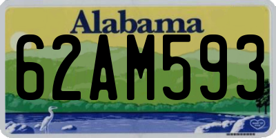 AL license plate 62AM593