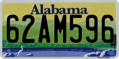 AL license plate 62AM596