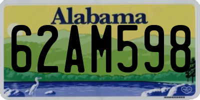 AL license plate 62AM598