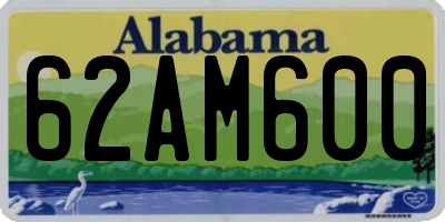 AL license plate 62AM600