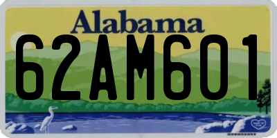 AL license plate 62AM601