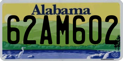 AL license plate 62AM602