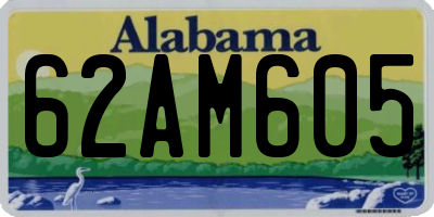 AL license plate 62AM605