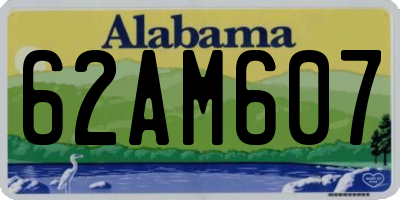 AL license plate 62AM607