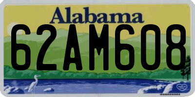 AL license plate 62AM608