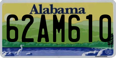 AL license plate 62AM610