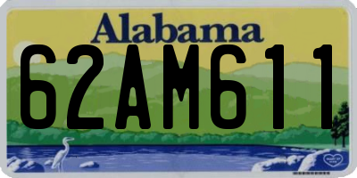 AL license plate 62AM611