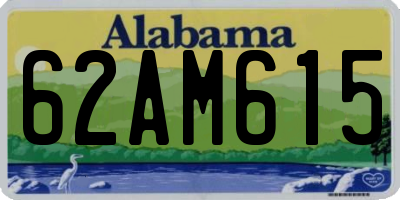 AL license plate 62AM615