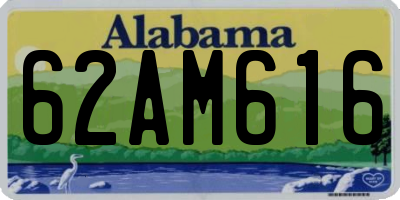 AL license plate 62AM616