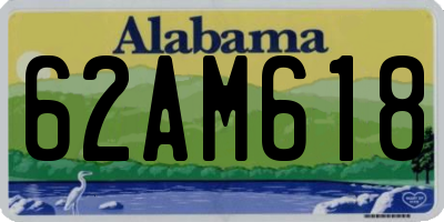 AL license plate 62AM618