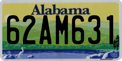AL license plate 62AM631