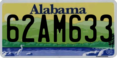 AL license plate 62AM633