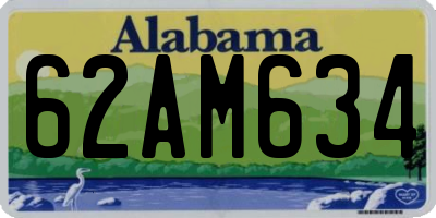 AL license plate 62AM634