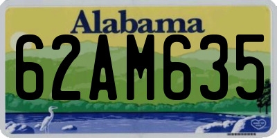 AL license plate 62AM635