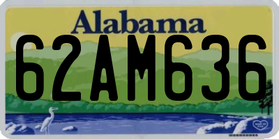 AL license plate 62AM636