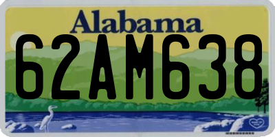 AL license plate 62AM638