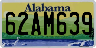 AL license plate 62AM639