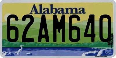 AL license plate 62AM640